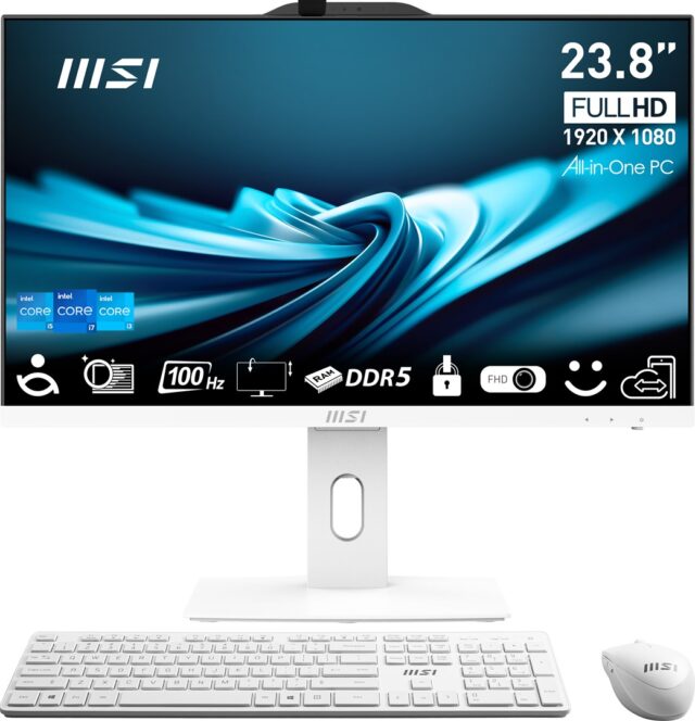 MSI AIO PRO AP242P 14M-691EU i5-14400 23.8  IPS LED FHD Non-Touch Anti-Glare 16GB SSD512GB M.2 AX211 WiFi 6E Windows 11 Pro White - imagine 4