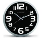 Esperanza EHC013K Wall Clock - Zurich - Black Quartz clock Oval Black  White - imagine 5