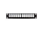 LANBERG PATCH PANEL BLANK 12 PORT 1U 10  BLACK - imagine 3