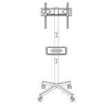 Montis Mobilny uchwyt do TV - MT191 ATLAS 152.4 cm (60 ) - imagine 10