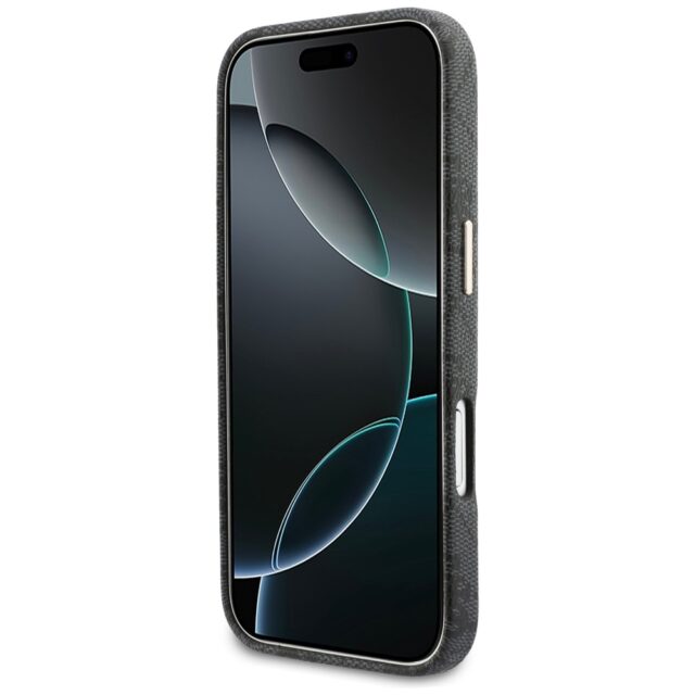 Case Guess 4G Script MagSafe for iPhone   17  black - imagine 5