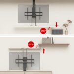 Maclean electric ceiling/floor mount  extendable  43''-88''  VESA 600x400  max 60kg  100-240V AC 50/60Hz - imagine 10