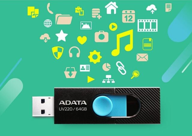 ADATA UV220 USB flash drive 64 GB USB Type-A 2.0 Black  Blue - imagine 3