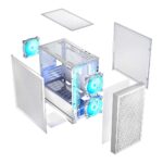 Logic DART PRO ARGB MINI USB-C PC Case White - imagine 2