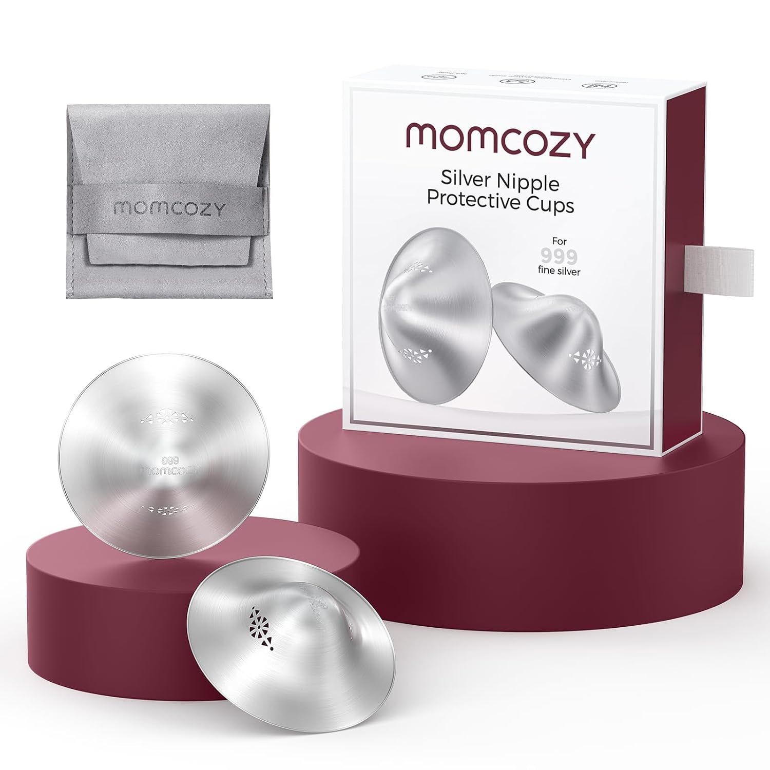 cps-bfeb00b3198ace4459f0ac3ab2d9cf5f-2026-01-21-19-39-49 MOMCOZY 999 SILVER NURSING SHIELD 55MM 2 PCS L - imagine 1