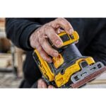 Random orbital sander 18V DCW200NT DEWALT 13500 OPM Black  Yellow - imagine 4
