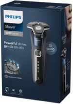 Philips SHAVER Series 5000 S5885/10 men's shaver Rotation shaver Trimmer Black  Blue - imagine 3