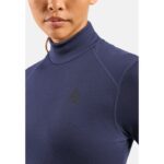 Odlo BL TOP turtle neck l/s ACTIVE WARM long-sleeved thermal underwear  size M  blue - imagine 4