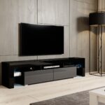 Cama TV stand TORO 200 black/grey gloss