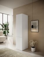 Wardrobe PAFOS 1D 45x55.5x198.5 white matt - imagine 3