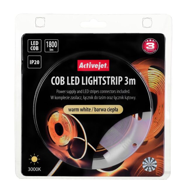 Activejet AJE-COB 3m ciep strip light Universal strip light Indoor - imagine 9