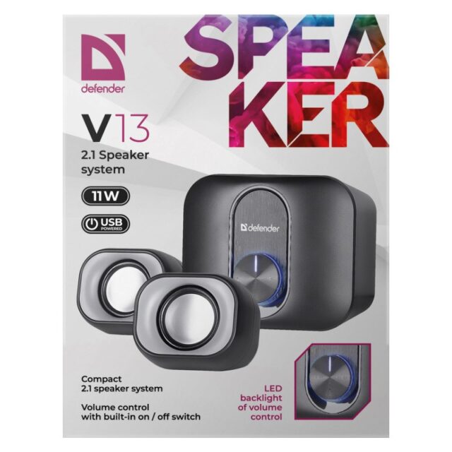 PC SPEAKERS DEFENDER V13 2.1 11W USB - imagine 4