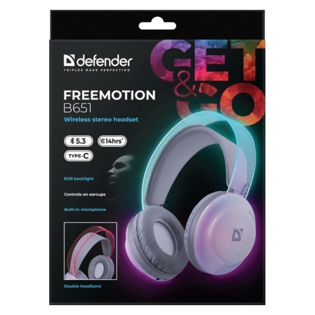 HEADPHONES DEFENDER BLUETOOTH FREEMOTION B651 - imagine 9
