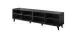 RTV cabinet ETNA 200x42x52 black matt + oak craft - imagine 4