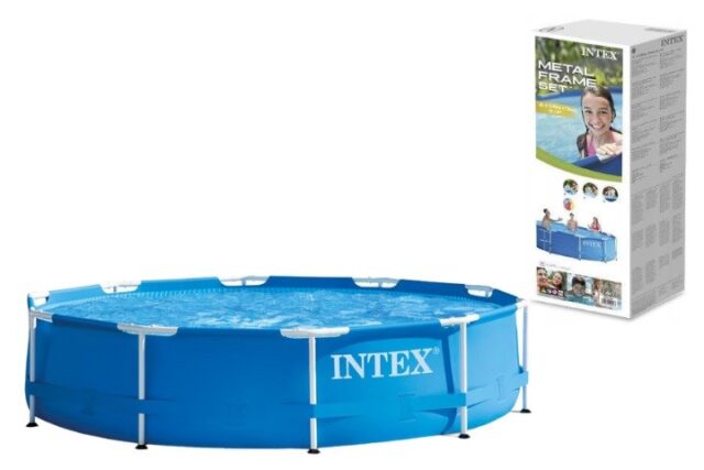 Intex 28200NP above ground pool Framed pool Round 4485 L Blue - imagine 6