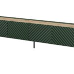 4D RTV cabinet ONDA 200x40xH54.35 green (standing or wall mounted)