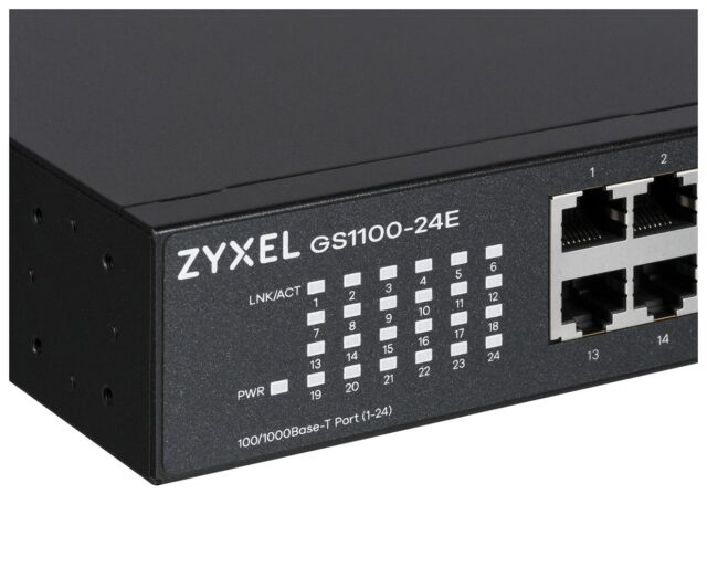 Zyxel GS1100-24E Unmanaged Gigabit Ethernet (10/100/1000) Black - imagine 7