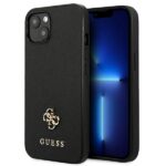 Guess GUHCP13SPS4MK iPhone 13 mini 5,4" black hardcase Saffiano 4G Small Metal Logo
