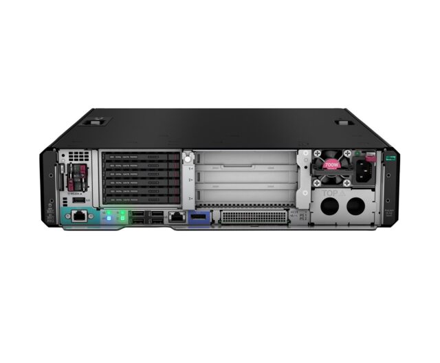HPE ProLiant DL145 Gen11 8124P 2.45GHz 16c 1P 2x32GB-R 2SFF NS204i-u 2x1000W PS EMEA Server - imagine 3