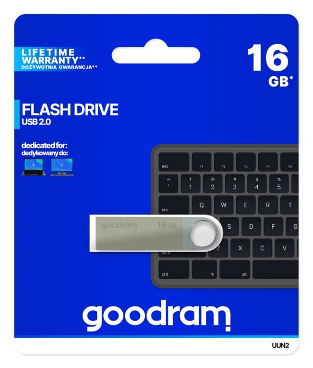 Goodram UUN2 USB flash drive 16 GB USB Type-A 2.0 Silver - imagine 3