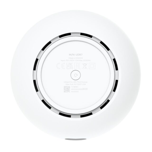Ubiquiti Dream 7 wireless router 2.5 Gigabit Ethernet Tri-band (2.4 GHz / 5 GHz / 6 GHz) White - imagine 3