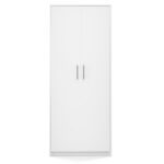 Filing cabinet OLIV 2D 74x35x180 cm  white - imagine 4