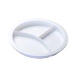 Plate with dividers for the microwave