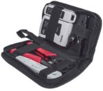 Intellinet 4-Piece Network Tool Kit  4 Tool Network Kit Composed of LAN Tester  LSA punch down tool  Crimping Tool and Cut and Stripping tool - imagine 4