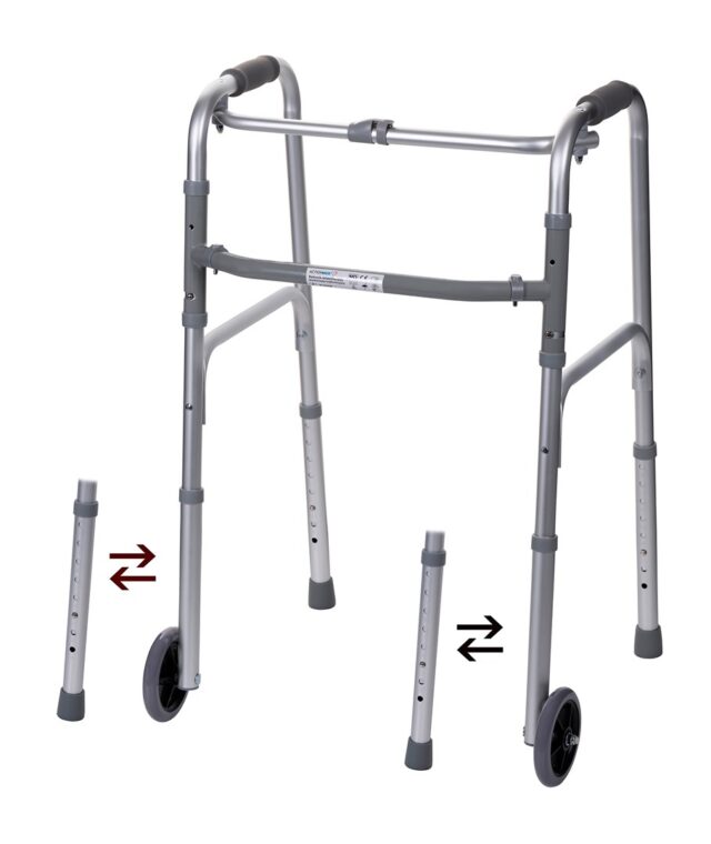 Aluminium rehabilitation tri-functional walker - imagine 4