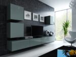 Cama Square cabinet VIGO 50/50/30 grey/grey gloss - imagine 3