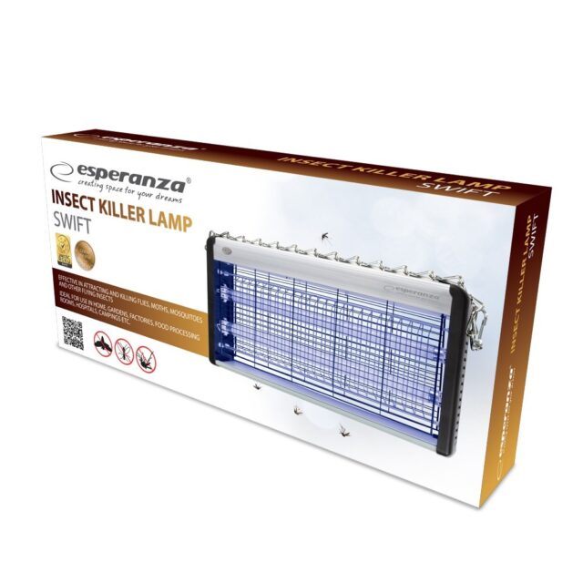 Esperanza EHQ007 ELECTRIC INSECT UV LAMP Black - imagine 3