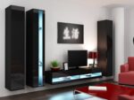 Cama TV stand VIGO NEW 30/140/40 black/black gloss - imagine 9