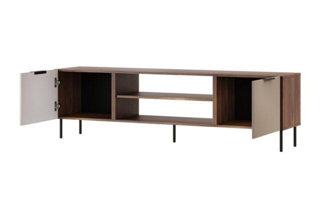 Cama ALMERA TV cabinet 180.5x42x52.5 walnut/cashmere - imagine 2