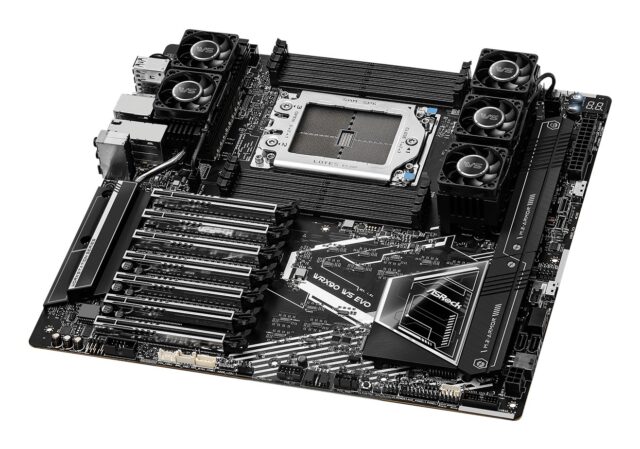 Asrock WRX90 WS EVO motherboard AMD WRX90 Socket sTR5 EEB - imagine 4