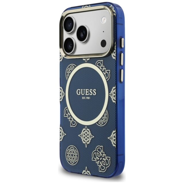 Case Guess IML Peony Dot MagSafe for  iPhone 17 Pro blue - imagine 2