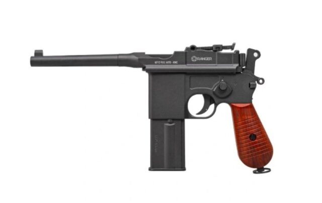 Air rifle pistol Ranger M712 BROOMHANDLE Full Auto Blowback K.4 5 BBS 19-shots KWC - imagine 7