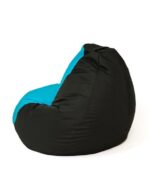 Sako bag pouffe Pear black and blue L 105 x 80 cm - imagine 3