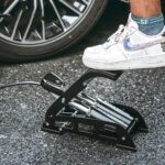 Rockbros 42430001001 black foot pump with display - imagine 2