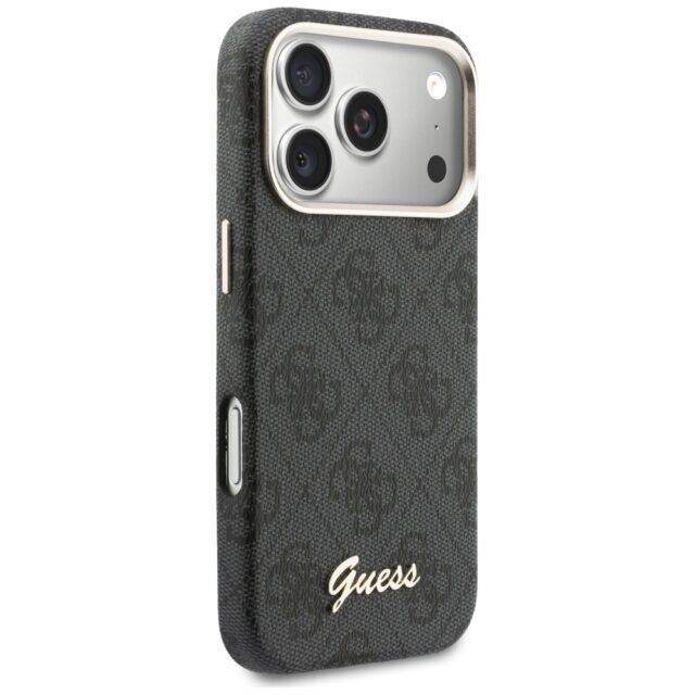 Case Guess 4G Script MagSafe for iPhone   17 Pro Max black - imagine 4