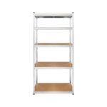 Rebel RB-1250 Metal Storage Rack Cabinet Shelves 175kg x5 180x90x40cm Galvanized Folding MDF - imagine 3