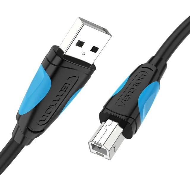 Kabel do drukarki USB-A do USB-B Vention 480Mbps 5m czarny - imagine 3