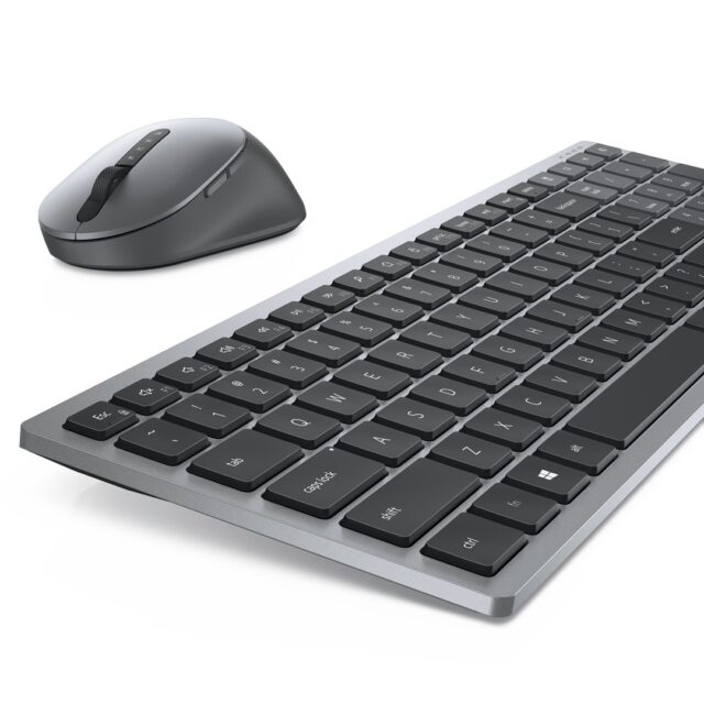 DELL KM7120W keyboard RF Wireless + Bluetooth QWERTY US International Grey  Titanium - imagine 9