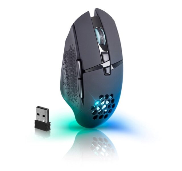 MOUSE DEFENDER GM-514 GLORY OPTIC RF RGB 3200dpi 7P BLACK - imagine 4