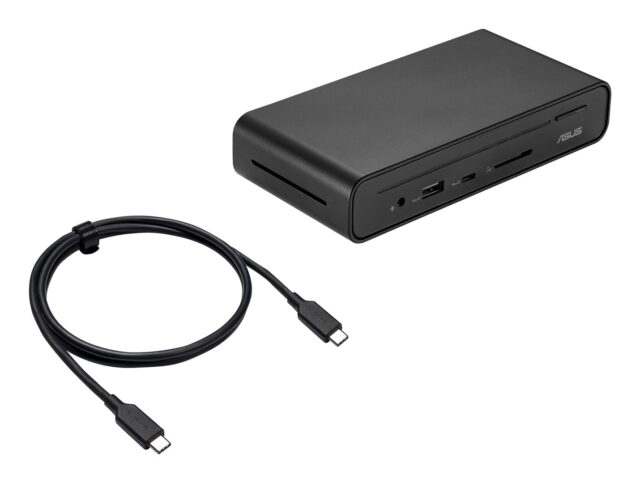 ASUS Triple Display USB-C Dock Duo DC301 Wired Black - imagine 2