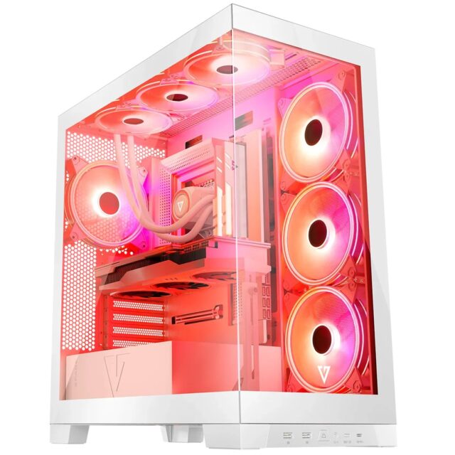 Modecom Volcano SPACE APEX ARGB MIDI Midi Tower White - imagine 3