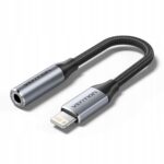 Adapter Lightning męski do 3.5mm Jack Vention 0 1m czarny - imagine 2