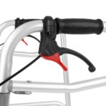 Four-wheeled wheelchair with brakes TIMAGO JMC-C 3223 Silver - imagine 11