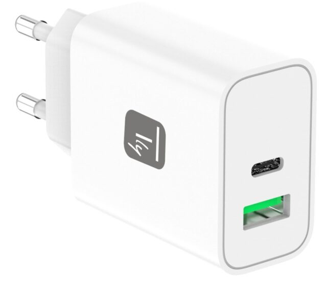 Techly IPW-USB-30WACG mobile device charger Universal White AC Fast charging Indoor - imagine 2