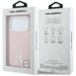 Case Karl Lagerfeld Karl Head Logo       MagSafe for iPhone 17 Pro Max pink - imagine 8