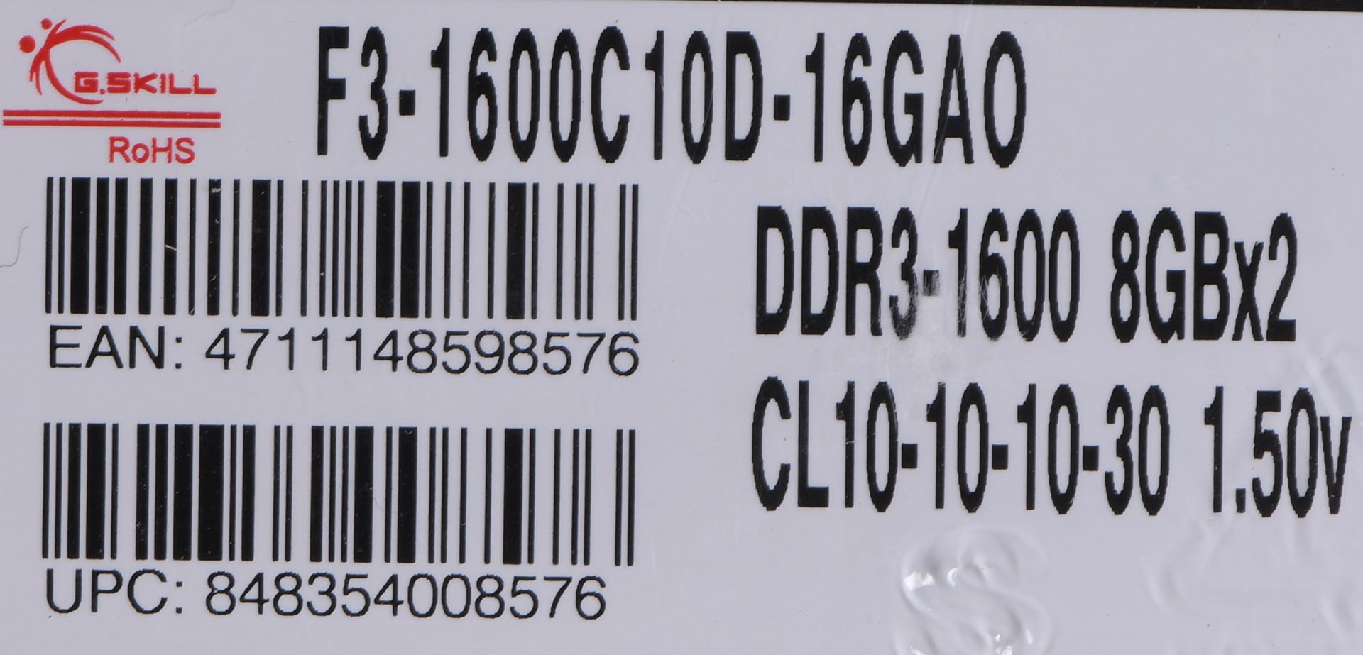 cps-c728228b40a1e7075bf1752331768fca-2026-01-14-17-52-17 G.Skill 16GB PC3-12800 Kit memory module 2 x 8 GB DDR3 1600 MHz - imagine 1